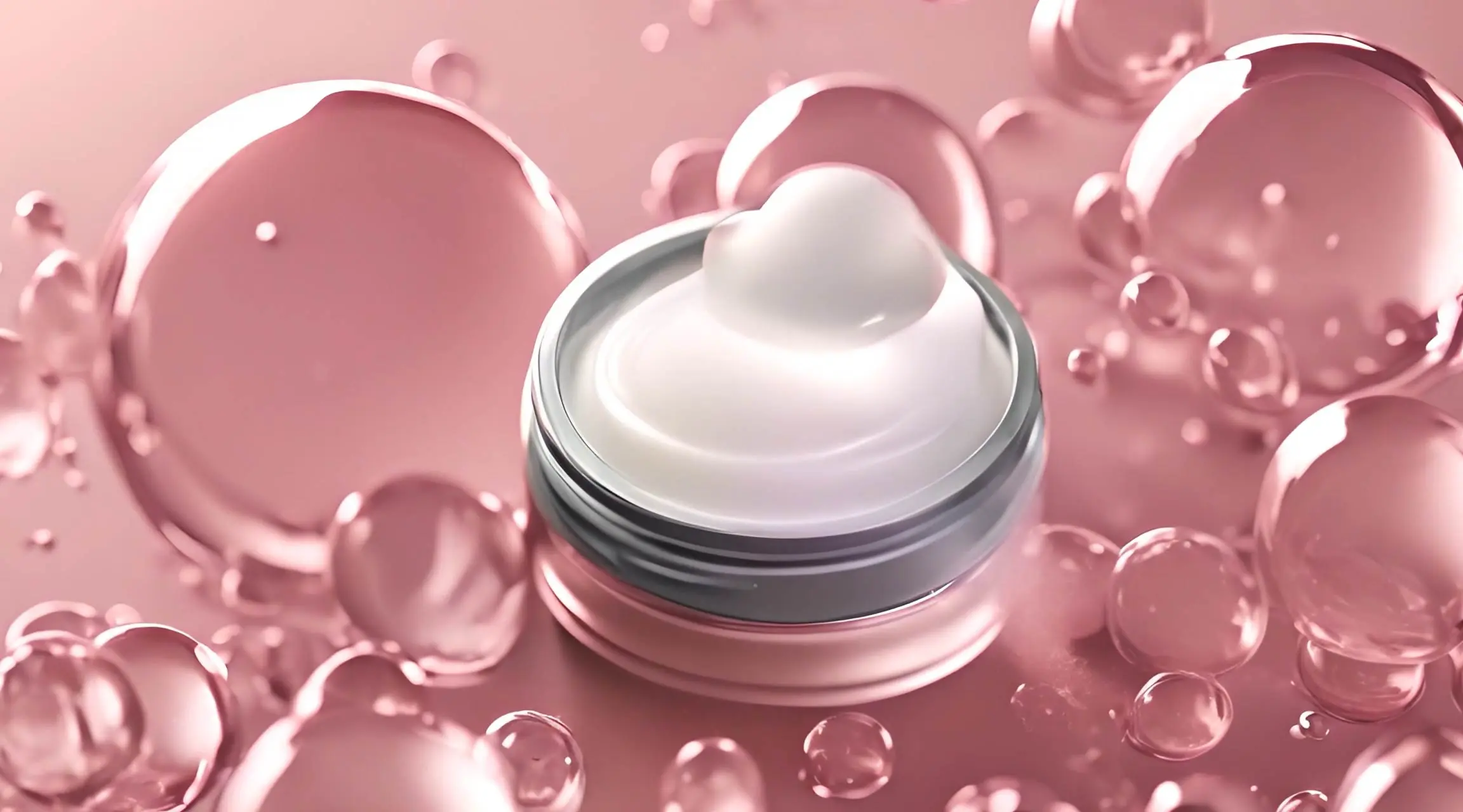 Luxurious Skincare Cream with Bubbles Stock Video